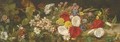 A spray of wildflowers on a bank - Alfred Morgan