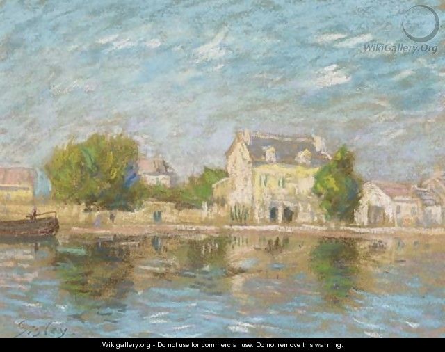 Bords de Seine aAA  Saint Mammes - Alfred Sisley
