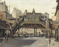 The El (View of Sixth Avenue and 8th Street) - Alfred S. Mira