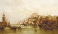 The Golden Horn with the Blue Mosque and Constantinople beyond - Alfred Pollentine
