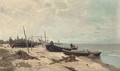 Fisherfolk on the shore - Alexander Georg Schlater