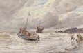 Rough weather Fishing boats unloading the catch - Alexander Ballingall