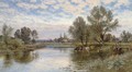 A summer's day on the Thames - Alfred Glendening