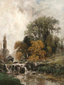 Paysage avec chute d'eau - Alexandre Rene Veron