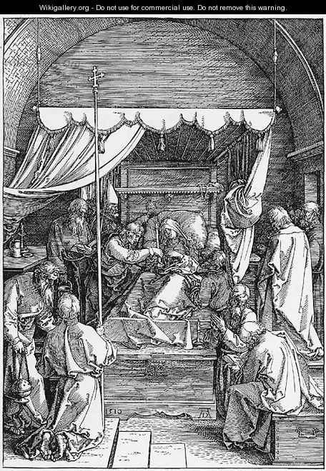 The Death of the Virgin, from The Life of the Virgin 2 - Albrecht Durer