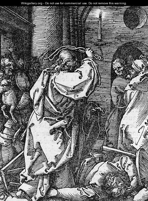 Christ driving the Money Changers from the Temple, from The Small Passion - Albrecht Durer