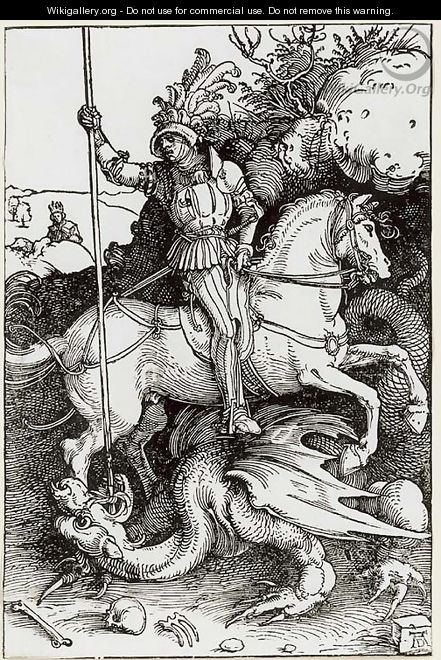 St. George killing the Dragon - Albrecht Durer