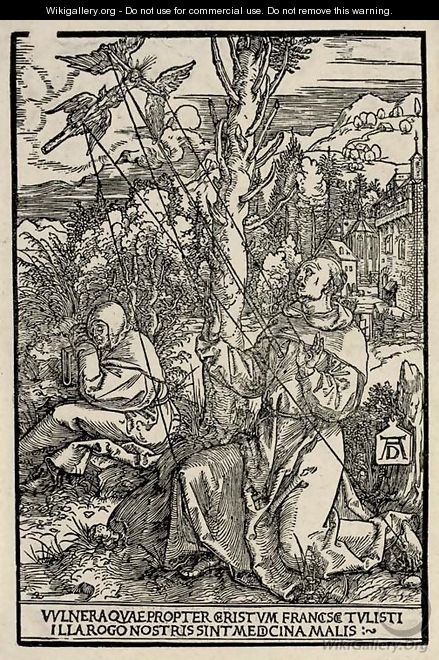 Saint Francis receiving the Stigmata - Albrecht Durer