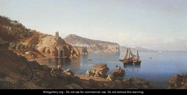 The Sorrentine Coast with a view of Vico Equense in the Bay of Naples - Alessandro la Volpe