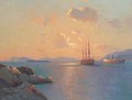 Two ships at sunset - Aleksei Vasilievich Hanzen