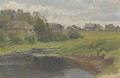 A village pond - Aleksandr Vladimirovich Makovsky