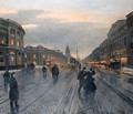 View of the Nevskii Prospect - Aleksandr Karlovich Beggrov