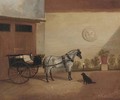 A carriage horse with a gig - A. Clark