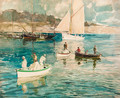 Boats at Concarneau - Amédée-Julien Marcel-Clément