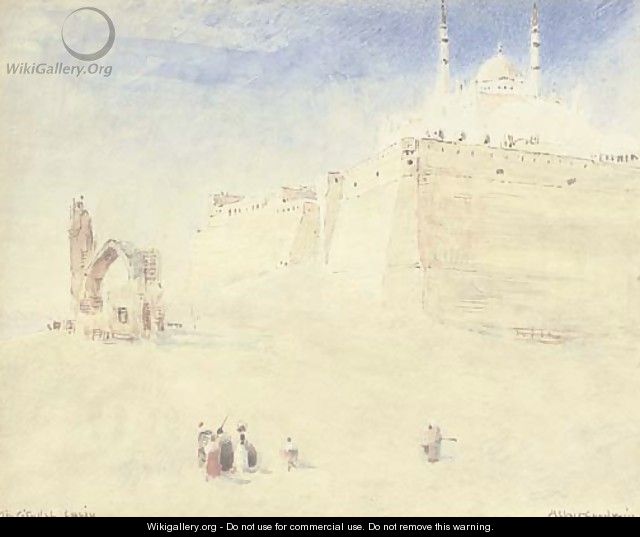Below the Citadel, Cairo, Egypt - Albert Goodwin