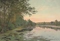 Still waters at dusk - Albert Gabriel Rigolot
