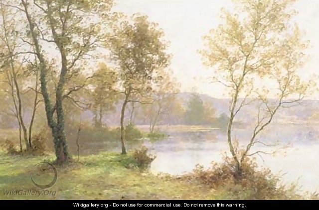 An autumn landscape - Albert Gabriel Rigolot