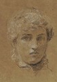Study of the head of a girl - Albert Joseph Moore