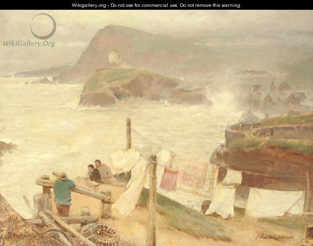 Ilfracombe from Compass Hill - Albert Goodwin
