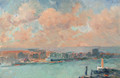 Vapeur au port de Rouen - Albert Lebourg