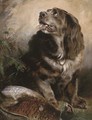 A spaniel with his trophy - (after) Sir Edwin Henry Landseer