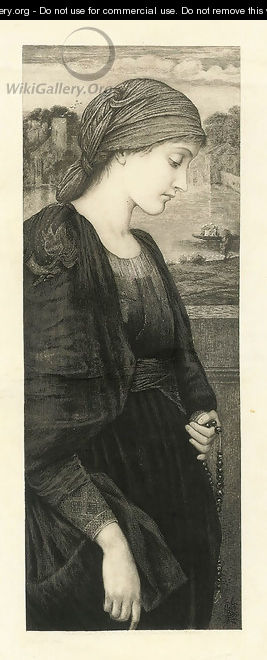 Flamma Vestalis, by Eugene Gaujean - (after) Sir Edward Coley Burne-Jones