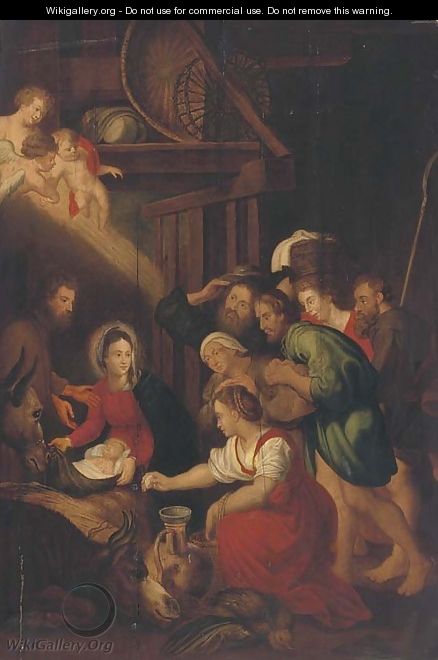 The Adoration of the Shepherds 2 - (after) Sir Peter Paul Rubens