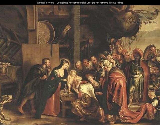 The Adoration of the Magi - (after) Sir Peter Paul Rubens