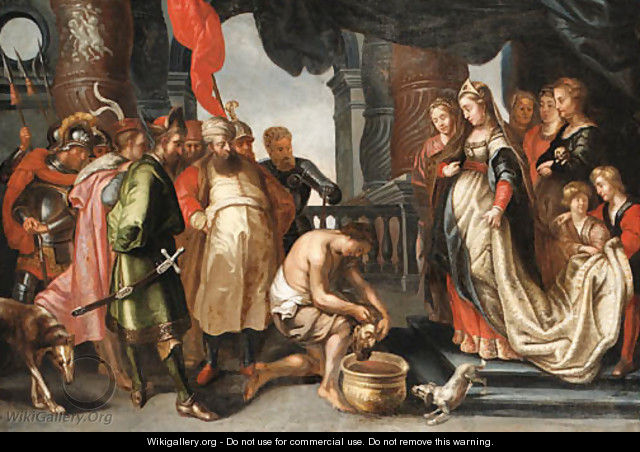 Queen Tomyris with the head of Cyrus 2 - (after) Sir Peter Paul Rubens