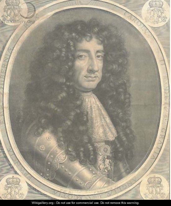 Charles II, by P. Vandrebane - (after) Sir Peter Lely