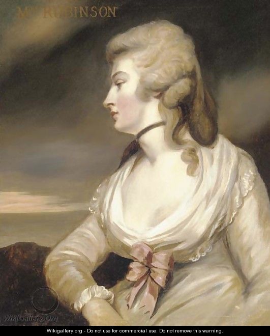 Portrait of Mary Robinson - (after) Sir Joshua Reynolds