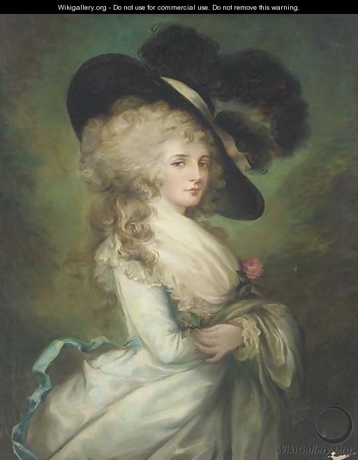 Portrait of Georgiana, Duchess of Devonshire (1757-1806), three-quarter ...