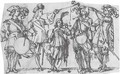 Five standing musicians - Agostino Tassi