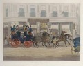The Duke of Beaufort Coach starting from the Bull and Mouth, Regents Circus, Piccadilly, by C. Hunt - William Joseph Shayer