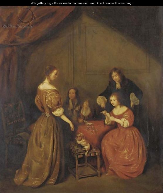 A game of cards - (after) Willem Van Mieris