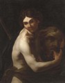 David with the head of Goliath - (after) Orazio Riminaldi