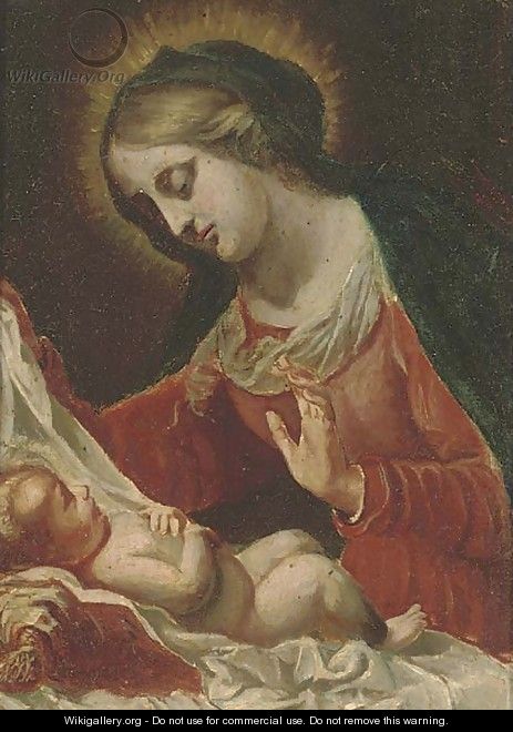 The Madonna of the veil 2 - (after) Onorio Marinari