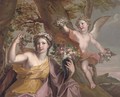 Abundance with a putti in a landscape - Noel-Nicolas Coypel