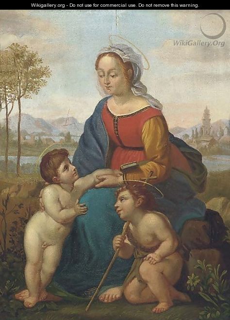 La Belle Jardiniere The Madonna and Child with the Infant Saint John the Baptist - Raphael