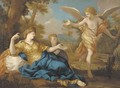 The angel appearing to Hagar and Ishmael - Pietro Da Cortona (Barrettini)