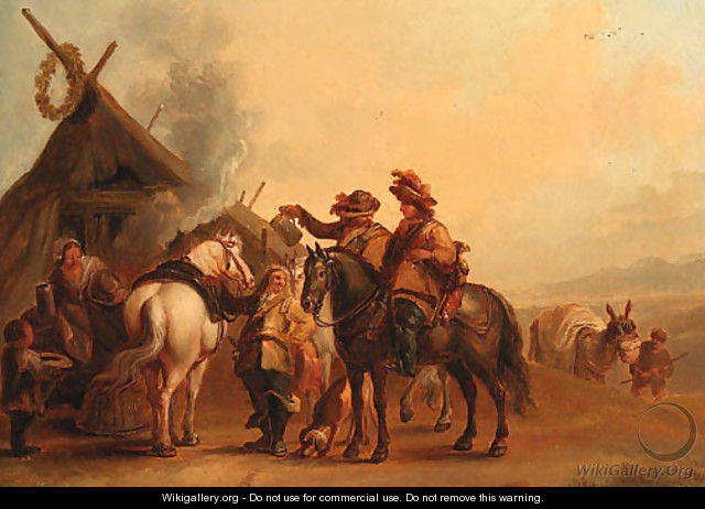 A Hunting Party - (after) Philips Wouwerman