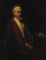 Portrait of Jacob Trip, seated half-length, holding a staff - Rembrandt Van Rijn