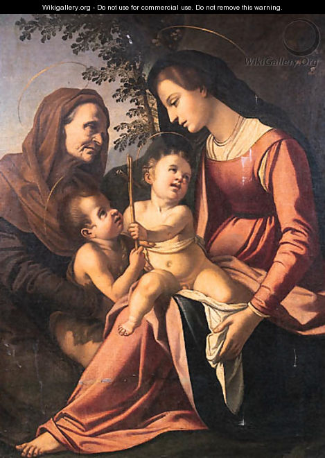 The Madonna and Child with the Infant Saint John the Baptist and Saint Elizabeth - Raphael