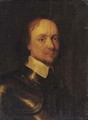 Portrait of Oliver Cromwell (1599-1658), bust-length, in armour - Samuel Cooper