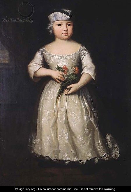 Portrait of a young girl - (after) Franz Lippold