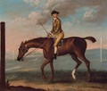 Mr. Lamego's Little Driver with jockey up, on a racecourse - (after) J. Francis Sartorius