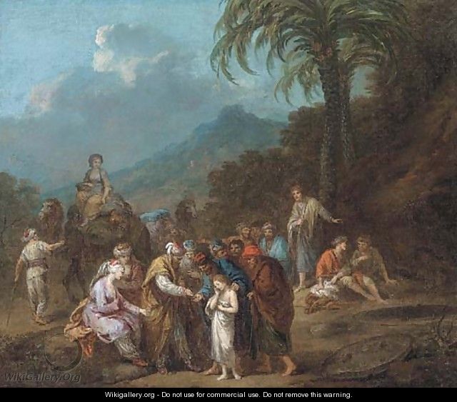 Joseph sold into slavery to the Ishmaelites - (after) Francesco Zuccarelli