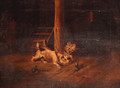 Terriers ratting in a barn - (after) George Armfield