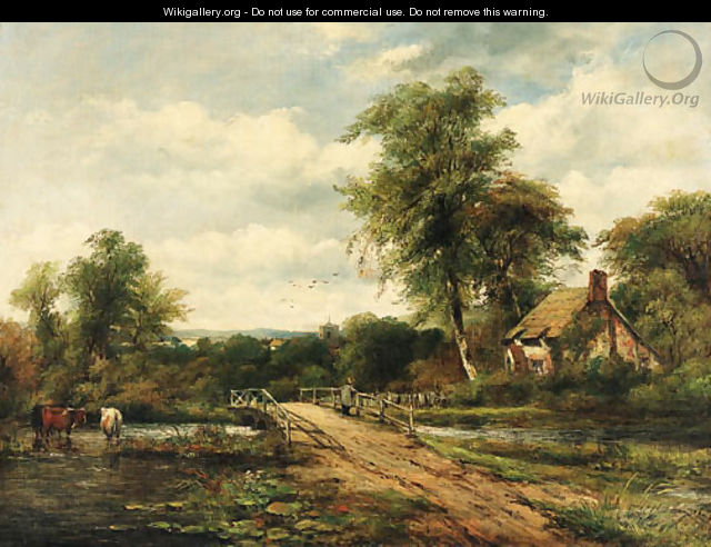 The crossing bridge - (after) Frederick William Watts