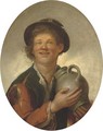 A peasant boy drinking, half-length - (after) Giacomo Francesco Cipper